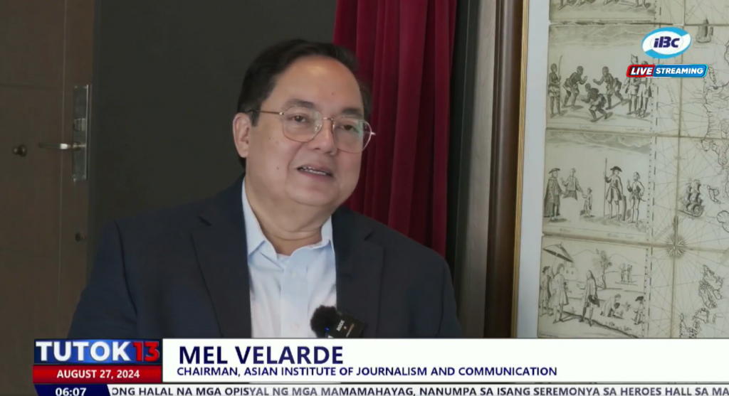 Interview of Mr. Mel V. Velarde about the Murillo Velarde 1734 Map on IBC TUTOK 13